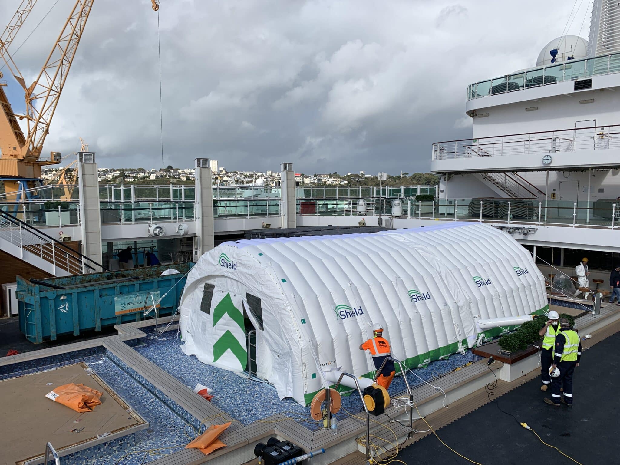 Weather Protection for Cruise Ship Pool Refurbishment | France
